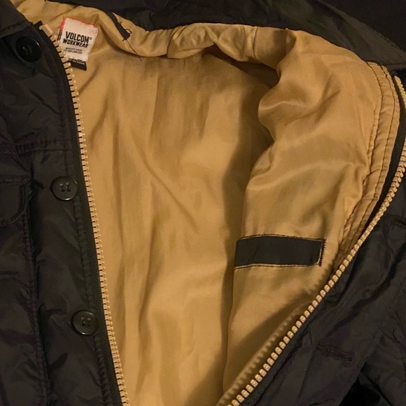 Volcom mens puffer jacket black medium - Picture 5 of 11